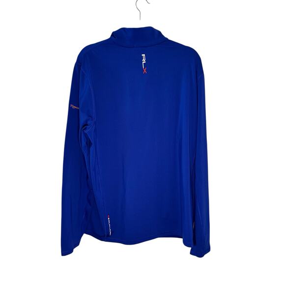 RLX Ralph Lauren Royal Blue 1/4 Zip Performance Pullover XL Golf Athleisure - Picture 7 of 16